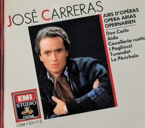 José Carreras Opera Arias CD - EMI Studio (West Germany)